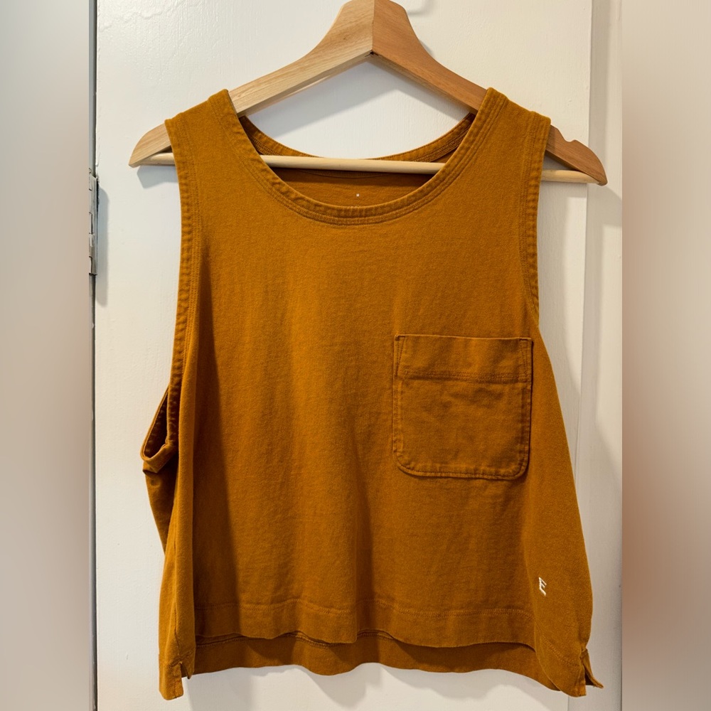 Everlane Premium Weight Cropped Pocket Tank